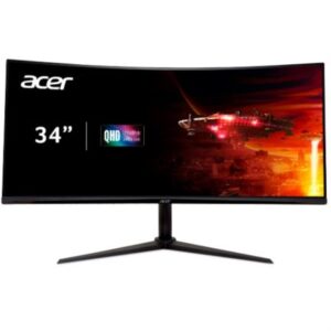 Monitor Gamer Curvo Acer XZ342CU V3 LCD 34", 3440x1440 Ultra Wide Quad HD, FreeSync, 180Hz, HDMI/DisplayPort, Bocinas Integradas, Negro