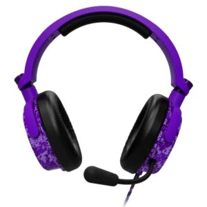 4Gamers Audífonos Gamer C6-100 para PS4/PS5/Xbox/Nintendo Switch/PC, Alámbrico, 3.5mm, Morado
