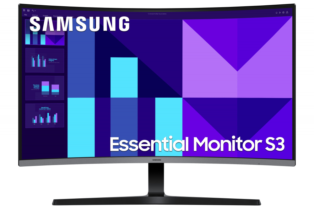 Monitor Curvo Samsung Essential S3 S39GD LCD 32", 1920x1080 Full HD, 100Hz, HDMI, Negro