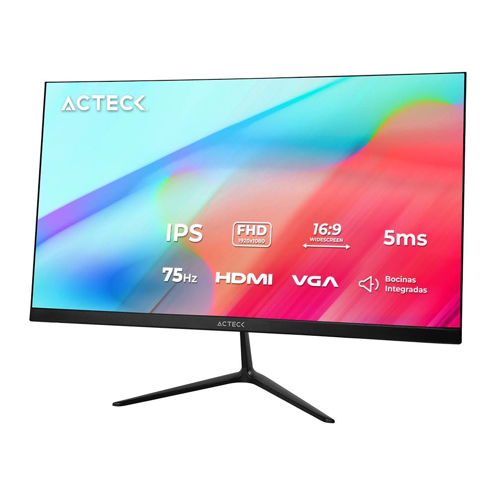 Monitor Acteck Captive Vivid SP245 LED 24.5", 1920x1080 Full HD, FreeSync, 75Hz, HDMI, Bocinas Integradas, Negro