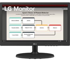 Monitor LG 19BA300-B LED 18.5", 1366x768 HD, 60Hz, HDMI/DisplayPort, Negro