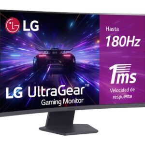 Monitor Gamer Curvo LG Ultragear 32GS60QC LED 31.5", 2560x1440, FreeSync, 180Hz, HDMI/DisplayPort, Negro