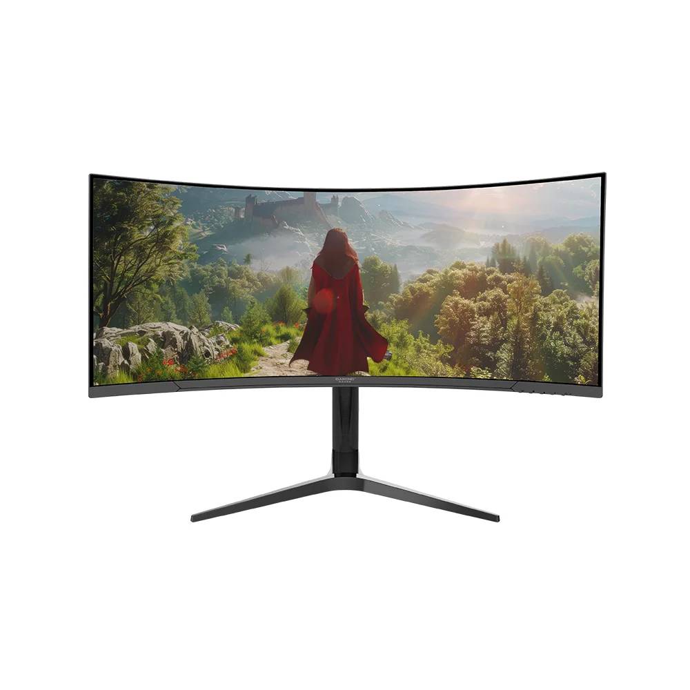 Monitor Gamer Curvo Naceb R1500 LED 34", 3440x1440 Ultra Wide Quad HD, G-Sync/FreeSync, 165Hz, HDMI/DisplayPort, Gris