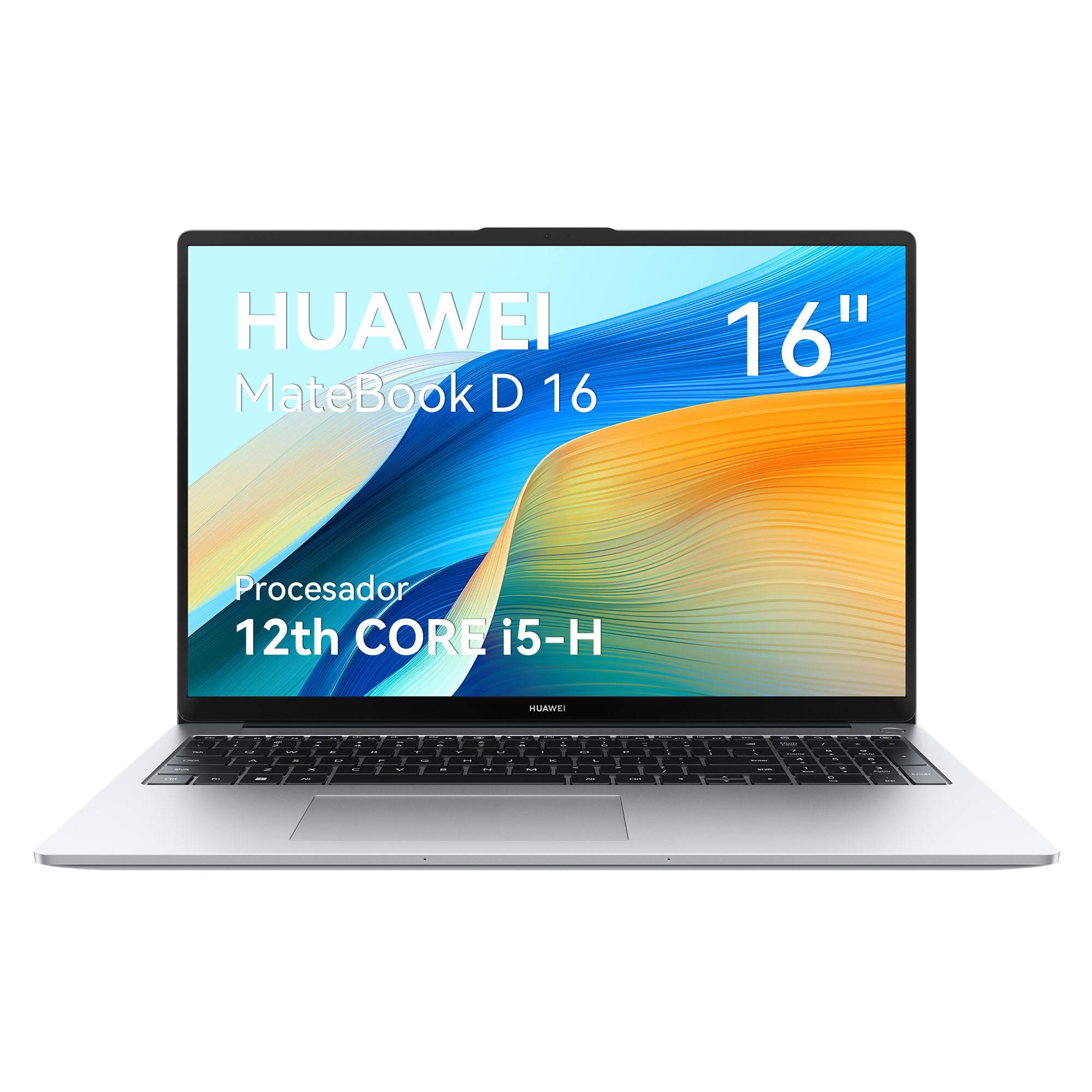 Laptop Huawei MateBook D16, 16" 1920x1200 WUXGA, Intel Core i5-12450H, 16GB, 1TB SSD, Windows 11 Home, Español
